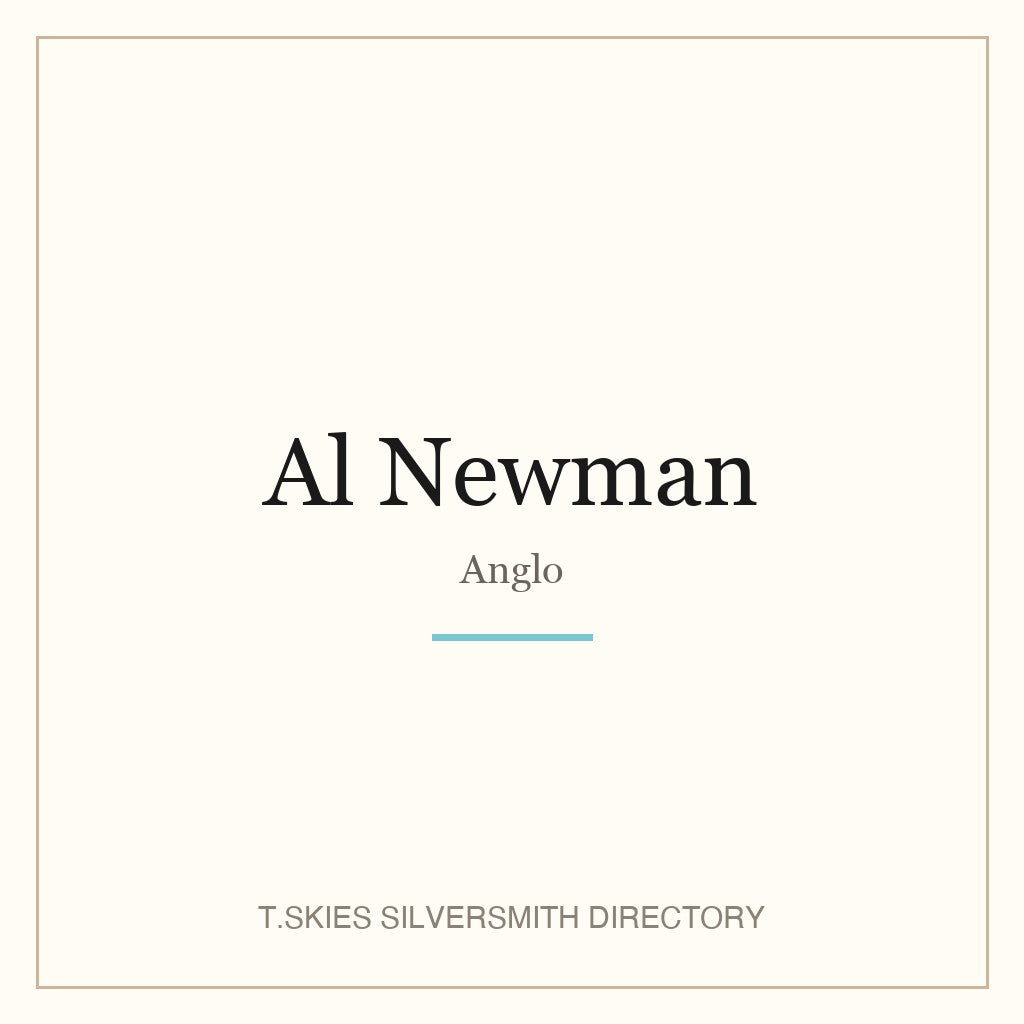 Name-card for Al Newman (Anglo silversmith) — T.Skies Silversmith Directory