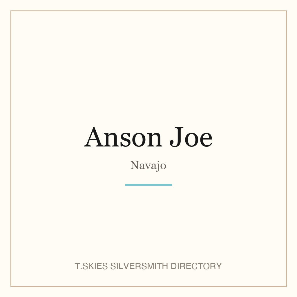 Name-card for Anson Joe (Navajo)