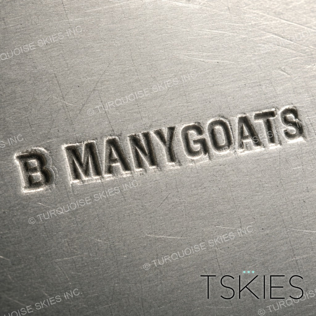 Documented sterling silver hallmark of Benson Manygoats, Navajo silversmith - Native American maker's mark