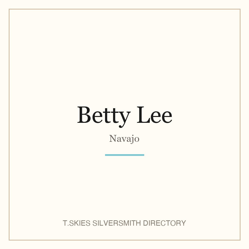 Name-card for Betty Lee (Navajo)