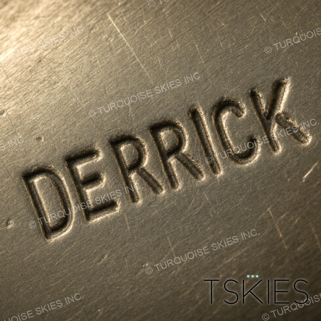 Documented sterling silver hallmark of Derrick Gordon, Navajo silversmith - Native American maker's mark