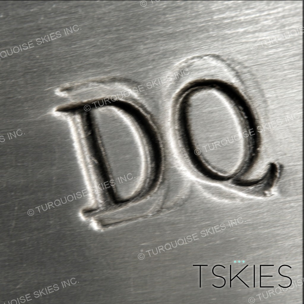 Documented sterling silver hallmark of Dickie Quandelacy, Zuni silversmith - Native American maker's mark