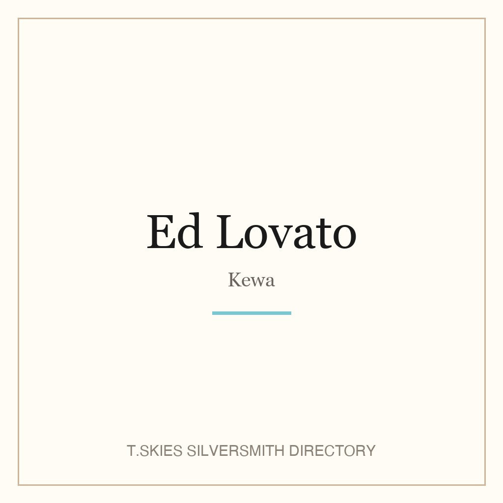 Name-card for Ed Lovato (Kewa)