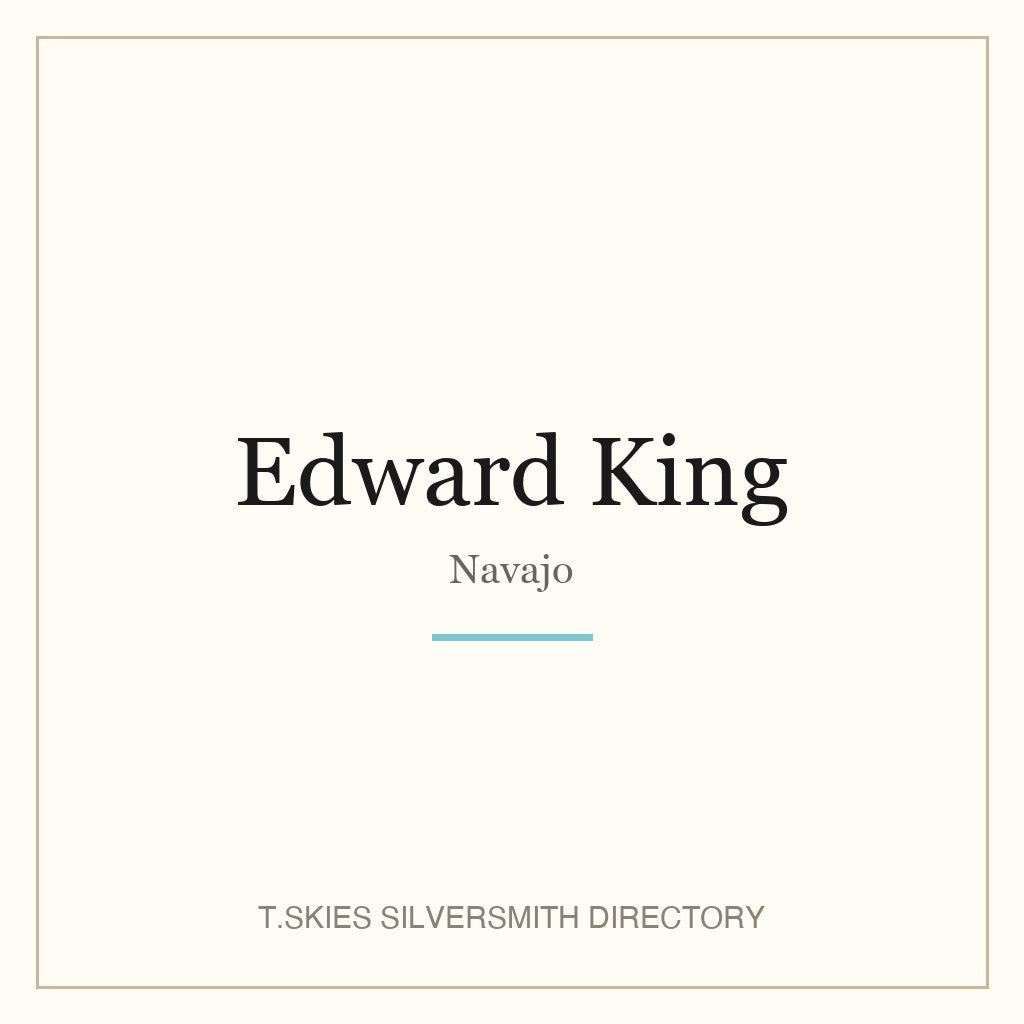 Name-card for Edward King (Navajo)