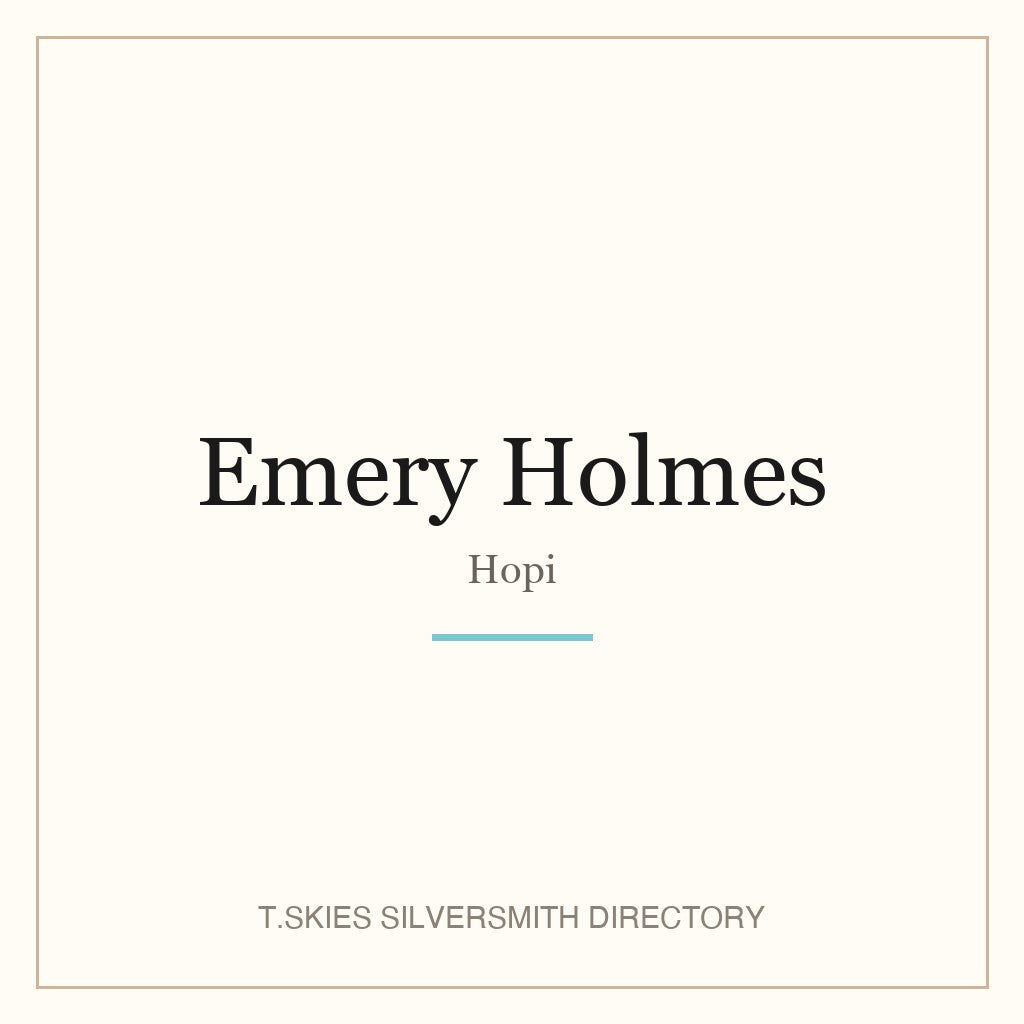 Name-card for Emery Holmes (Hopi)