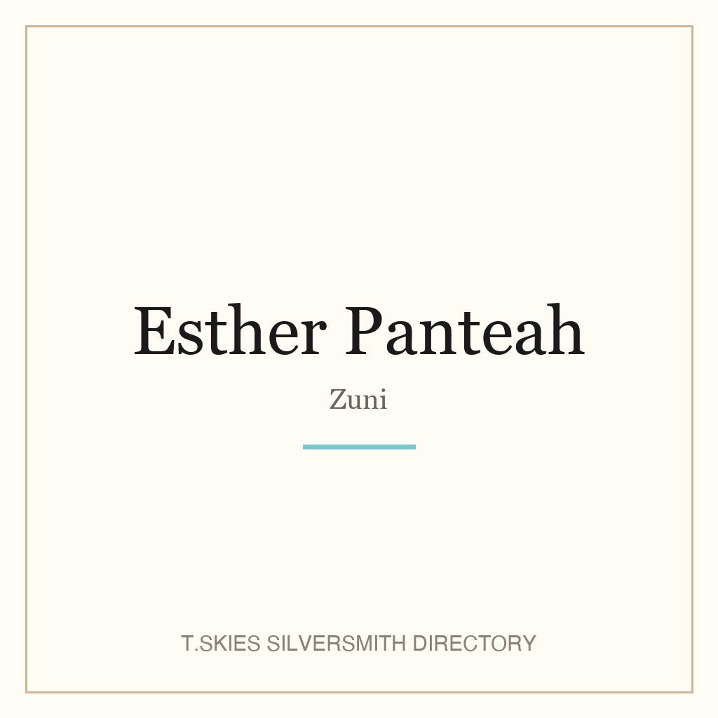 Name-card for Esther Panteah (Zuni)