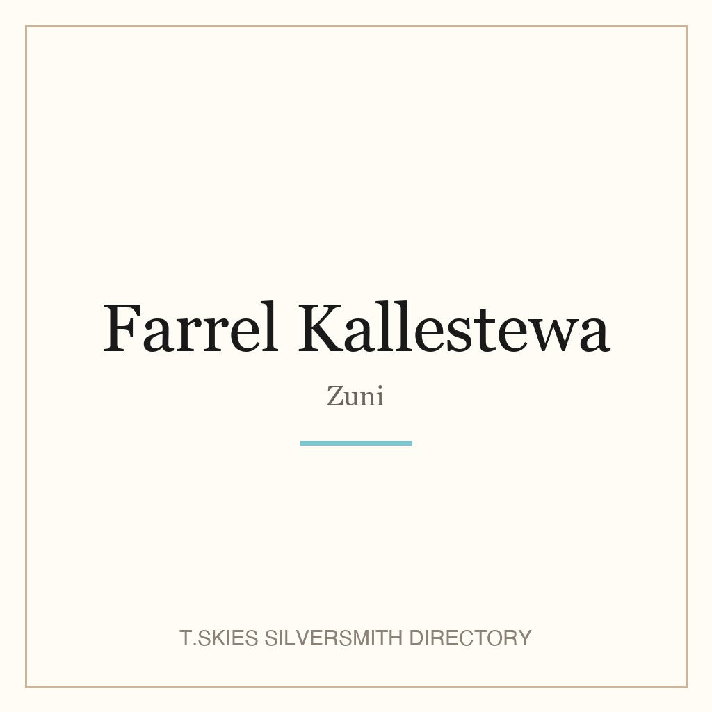 Name-card for Farrel Kallestewa (Zuni)