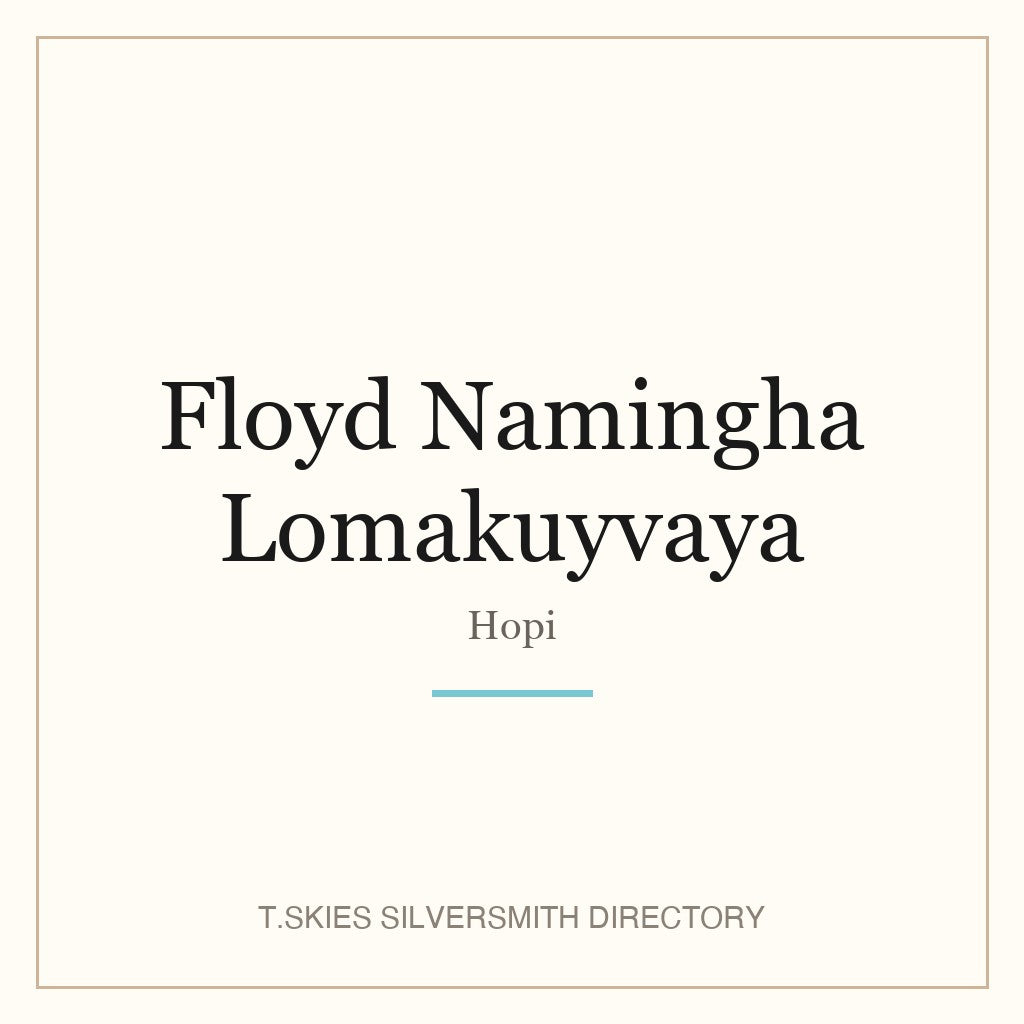 Name-card for Floyd Namingha Lomakuyvaya (Hopi)