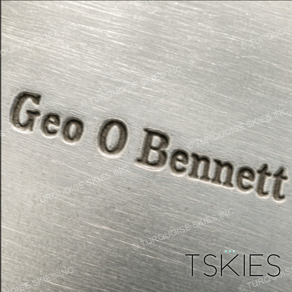 Documented sterling silver hallmark of George Oliver Bennett, Havasupai/Navajo silversmith - Native American maker's mark