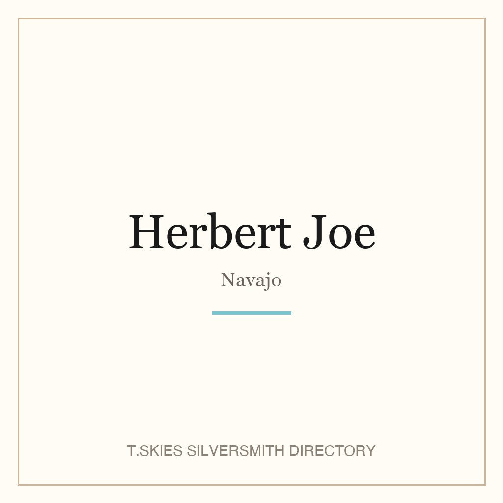 Name-card for Herbert Joe (Navajo)