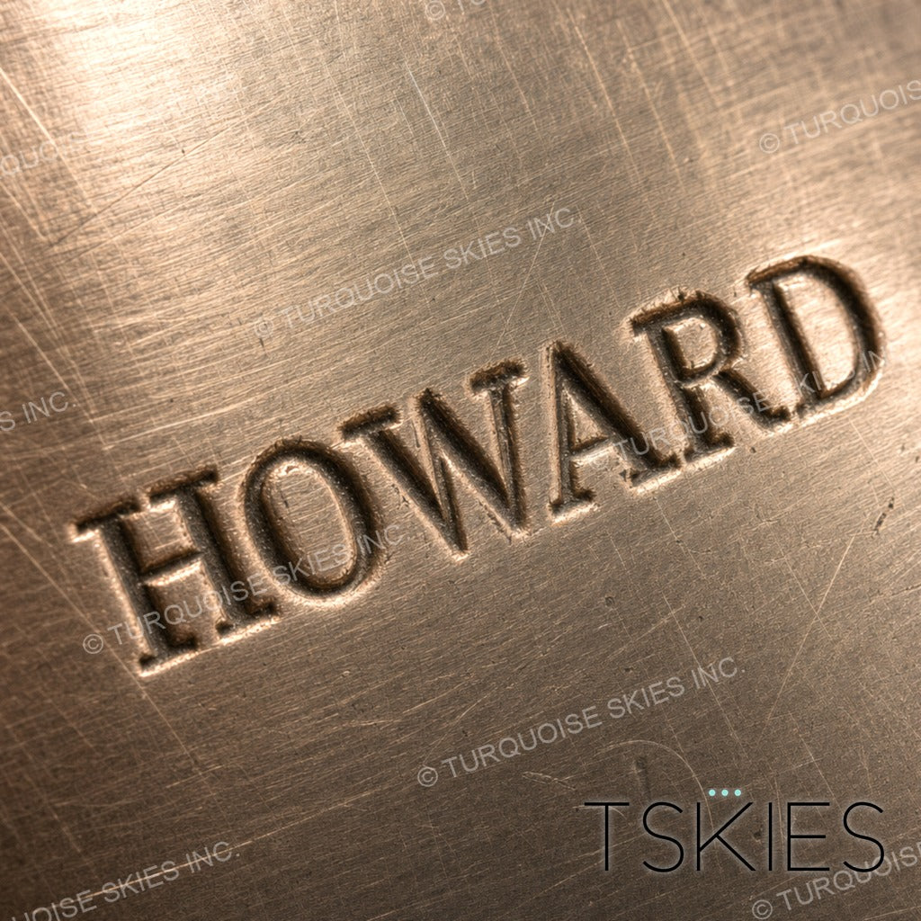 Documented sterling silver hallmark of Howard Nelson, Navajo silversmith - Native American maker's mark