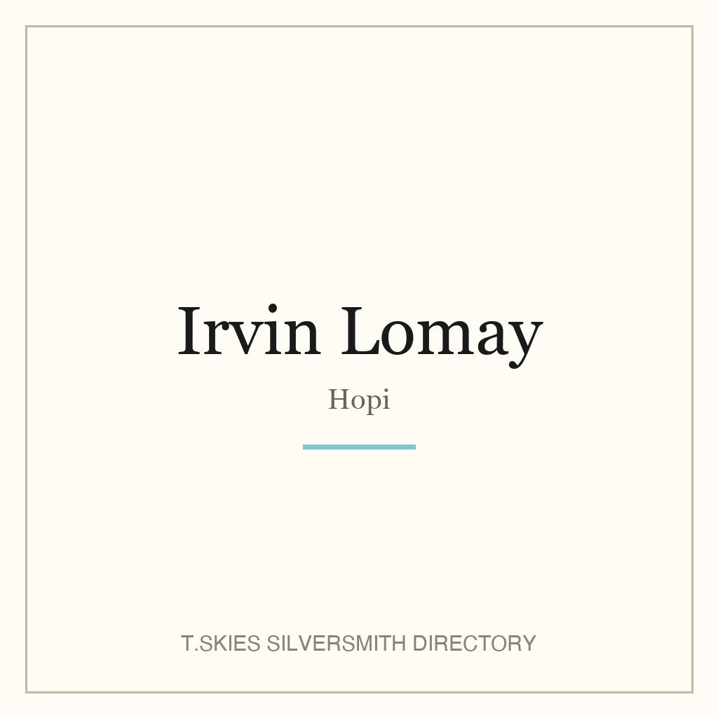 Name-card for Irvin Lomay (Hopi)