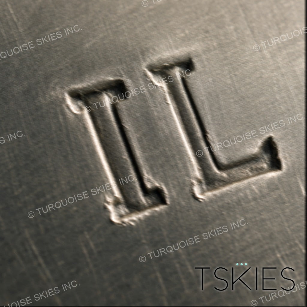 Documented sterling silver hallmark of Irvin Lomay, Hopi silversmith - Native American maker's mark