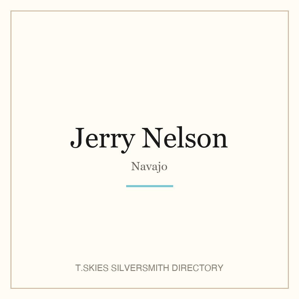 Name-card for Jerry Nelson (Navajo)