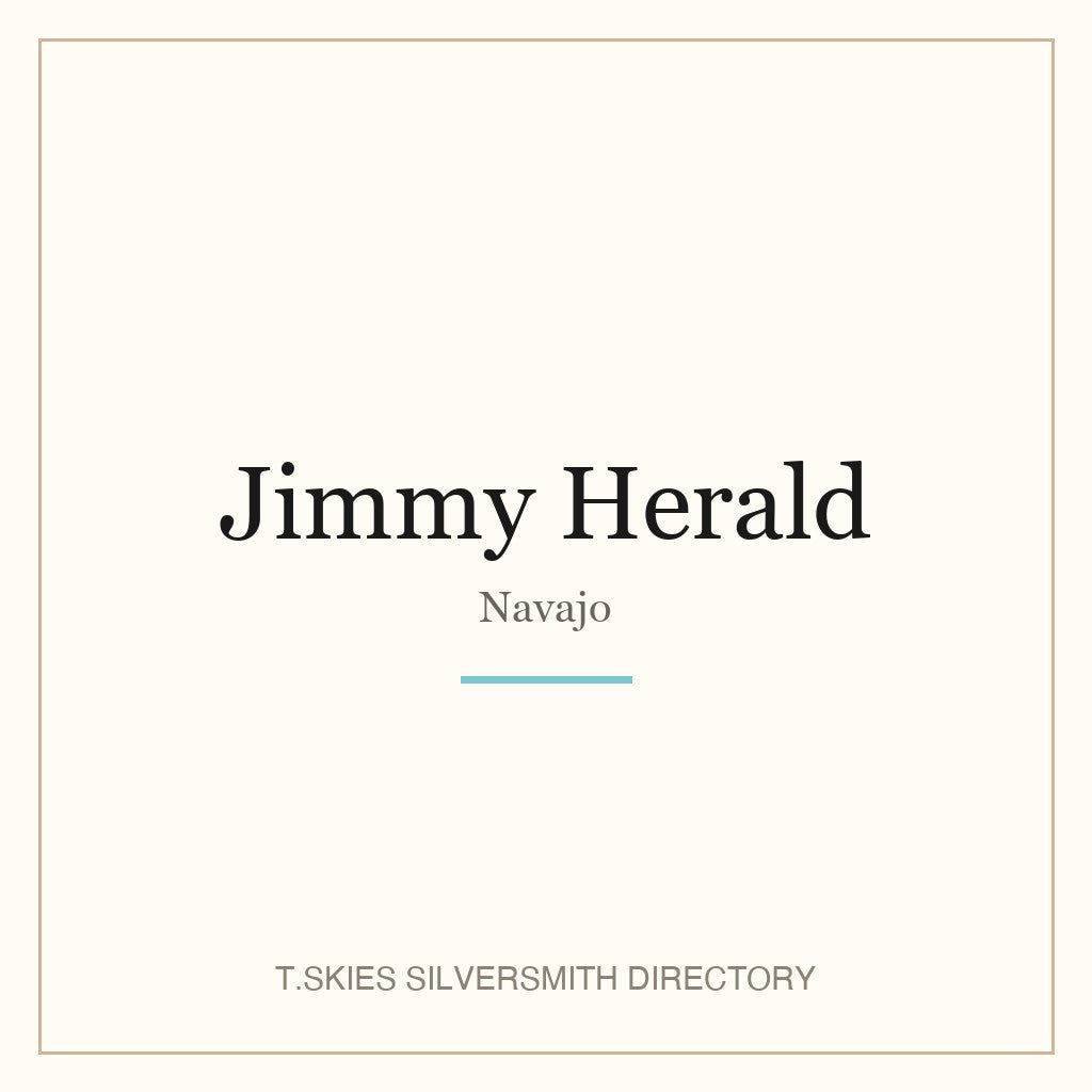 Name-card for Jimmy Herald (Navajo)