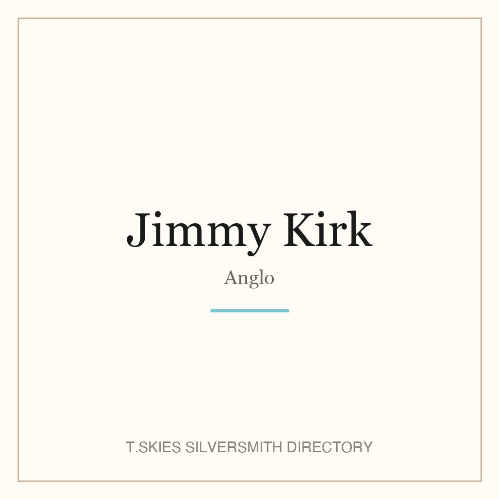 Name-card for Jimmy Kirk (Anglo)