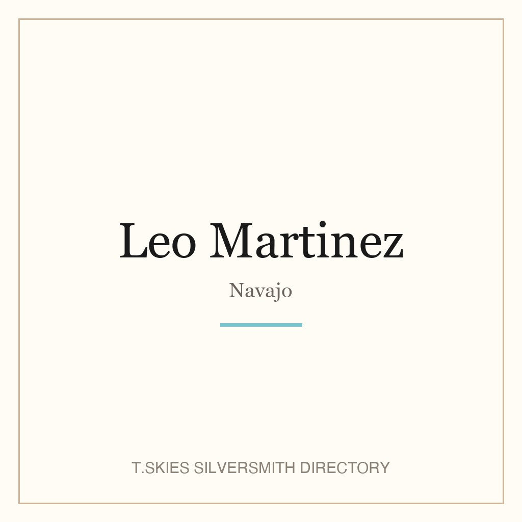 Name-card for Leo Martinez (Navajo)