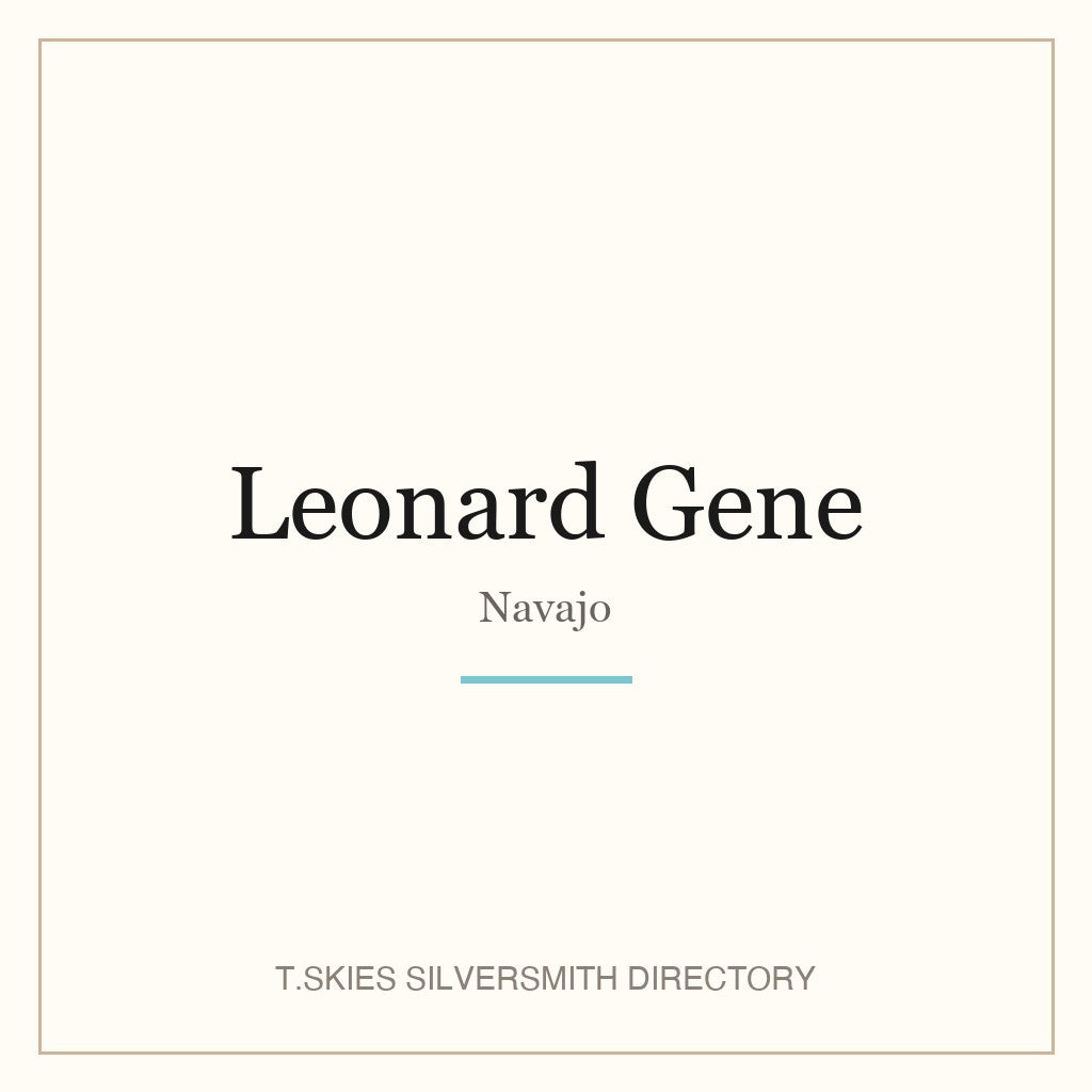 Name-card for Leonard Gene (Navajo)