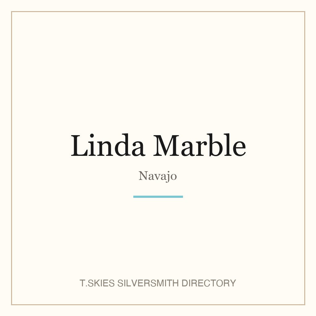 Name-card for Linda Marble (Navajo)