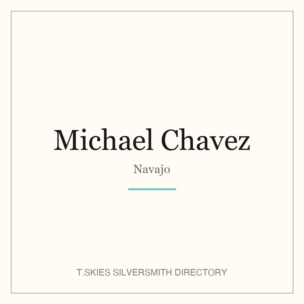 Name-card for Michael Chavez (Navajo)
