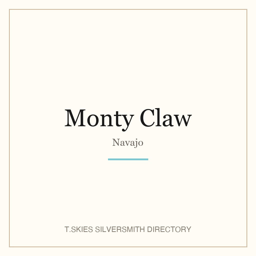 Name-card for Monty Claw (Navajo)