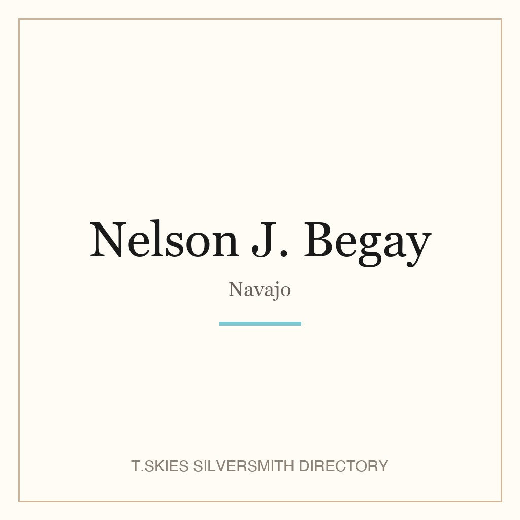 Name-card for Nelson J. Begay (Navajo)