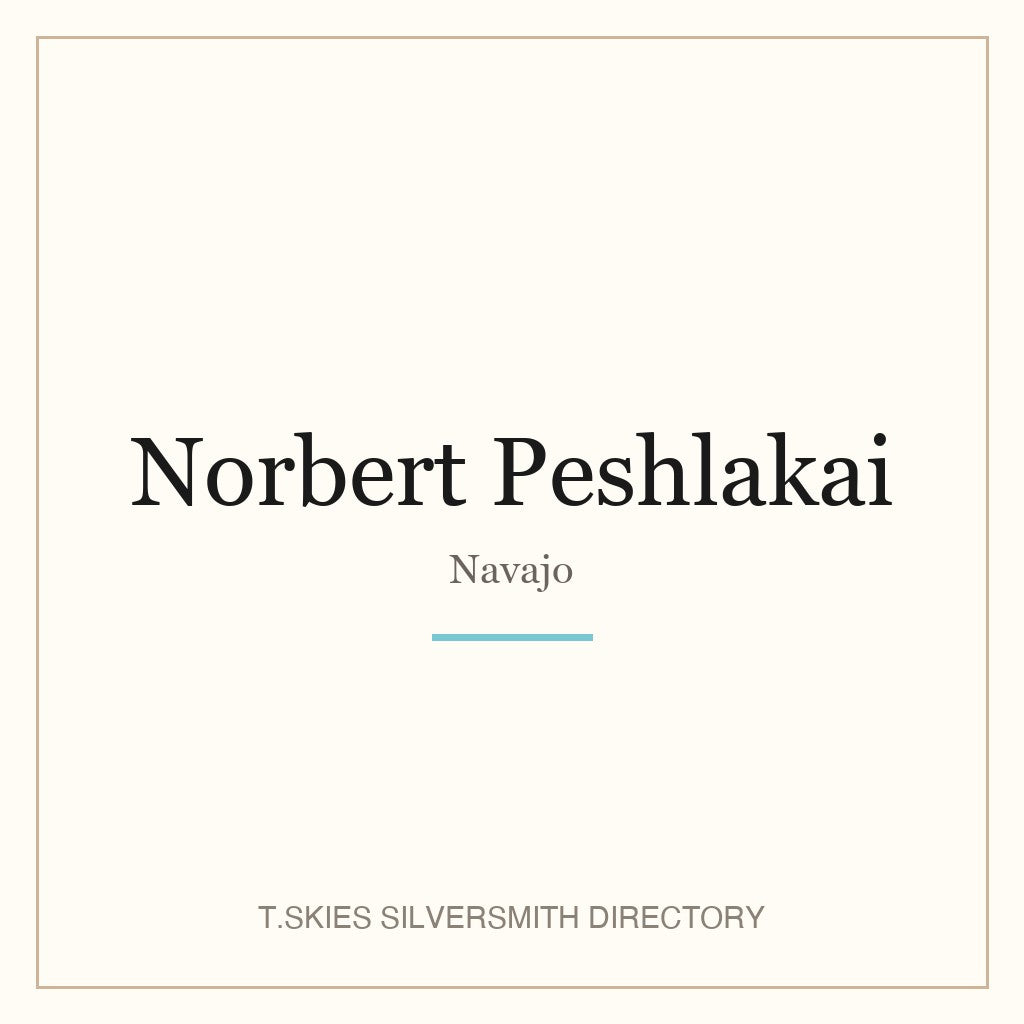 Norbert Peshlakai hallmark namecard