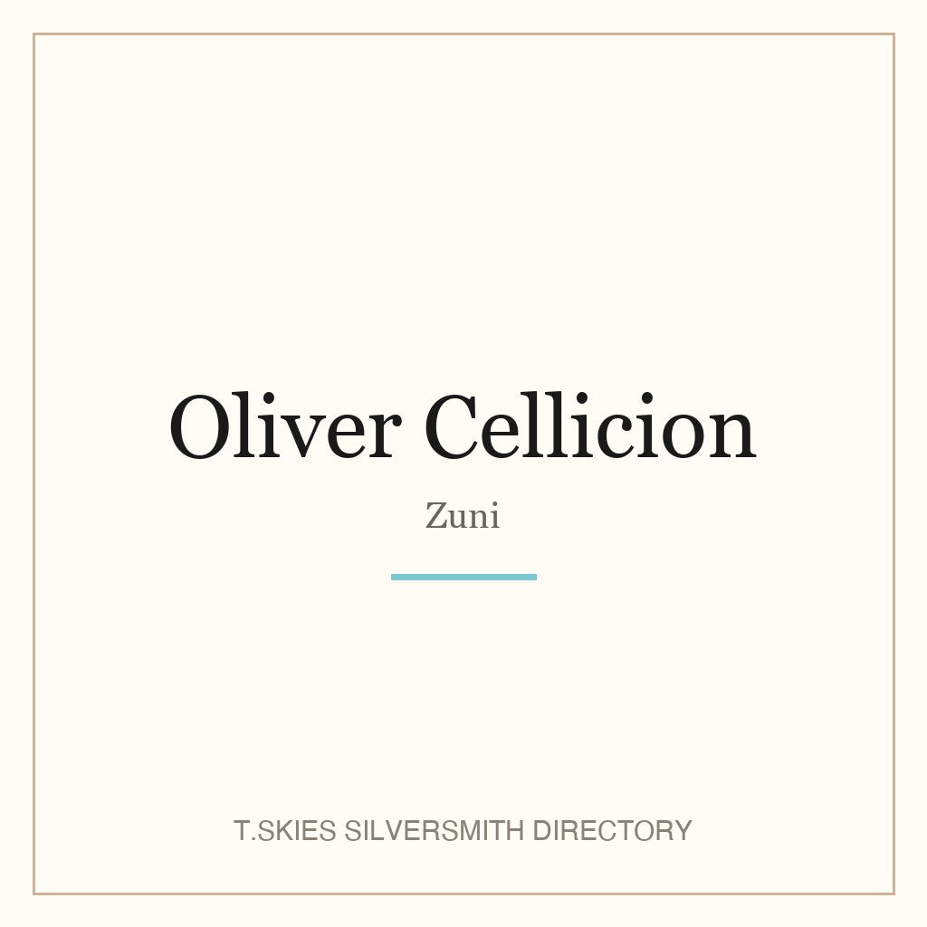 Name-card for Oliver Cellicion (Zuni)