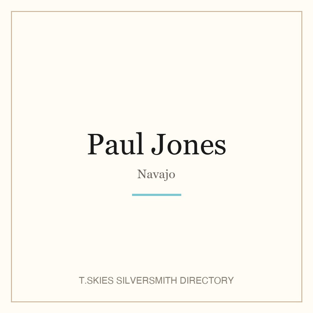 Name-card for Paul Jones (Navajo)