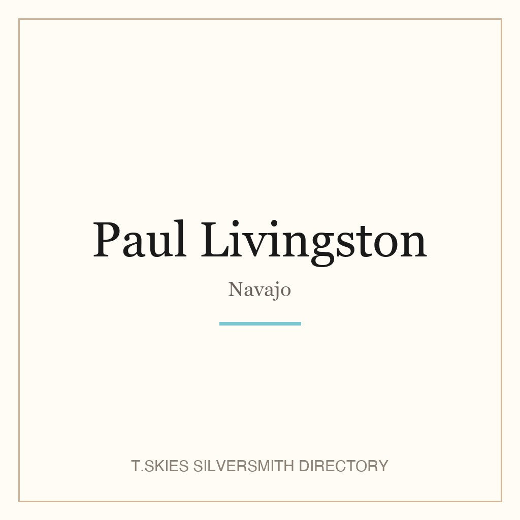 Name-card for Paul Livingston (Navajo)