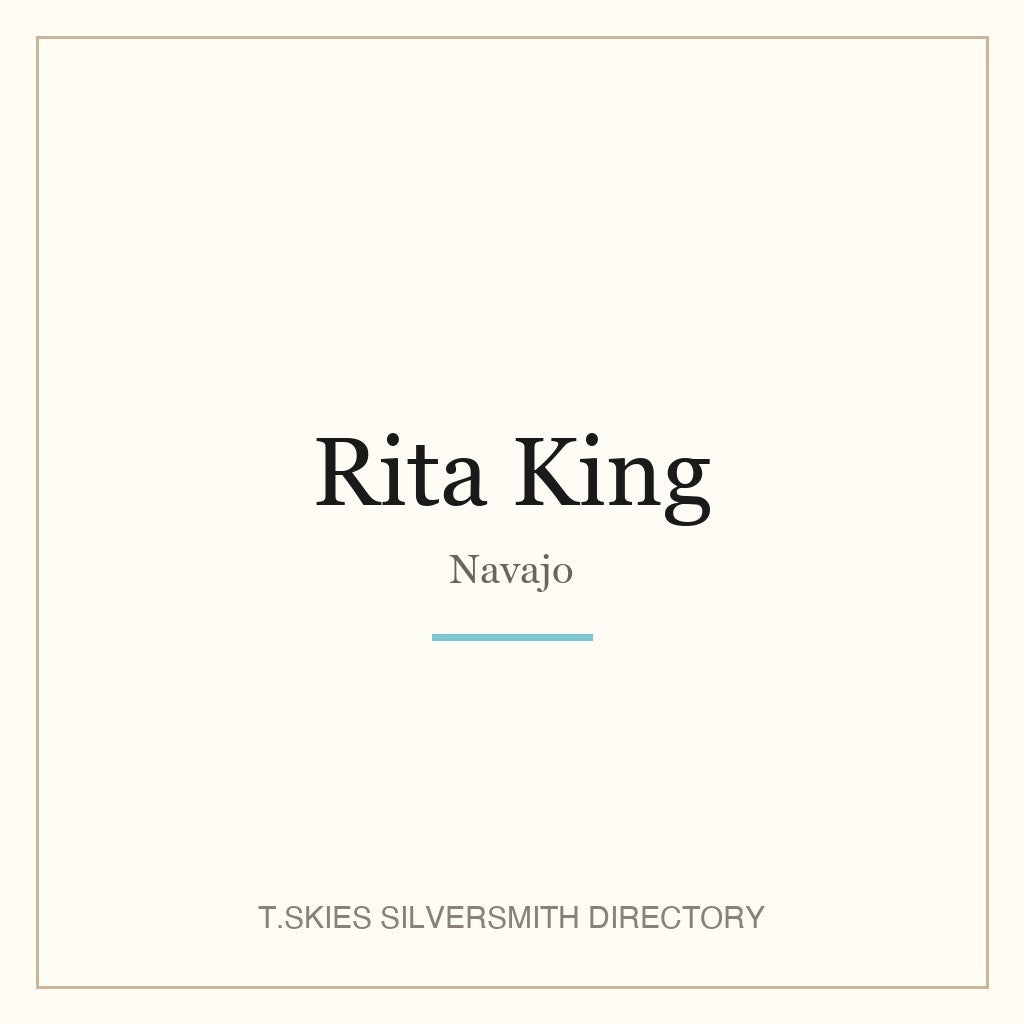Name-card for Rita King (Navajo)