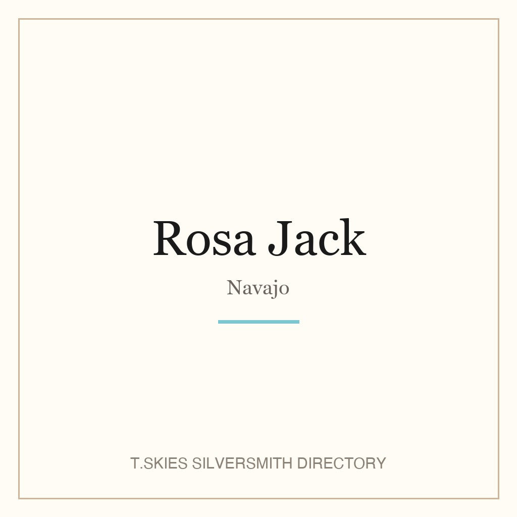 Name-card for Rosa Jack (Navajo)