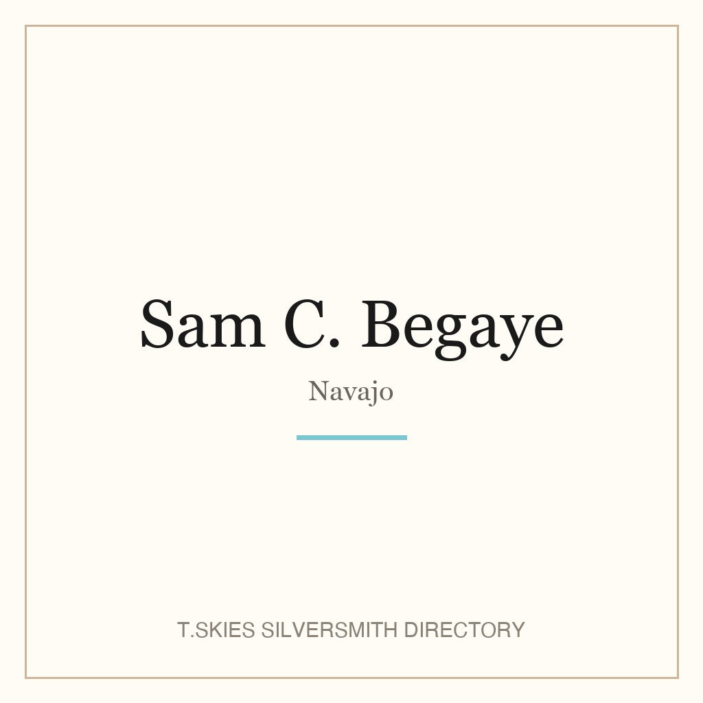 Name-card for Sam C. Begaye (Navajo)