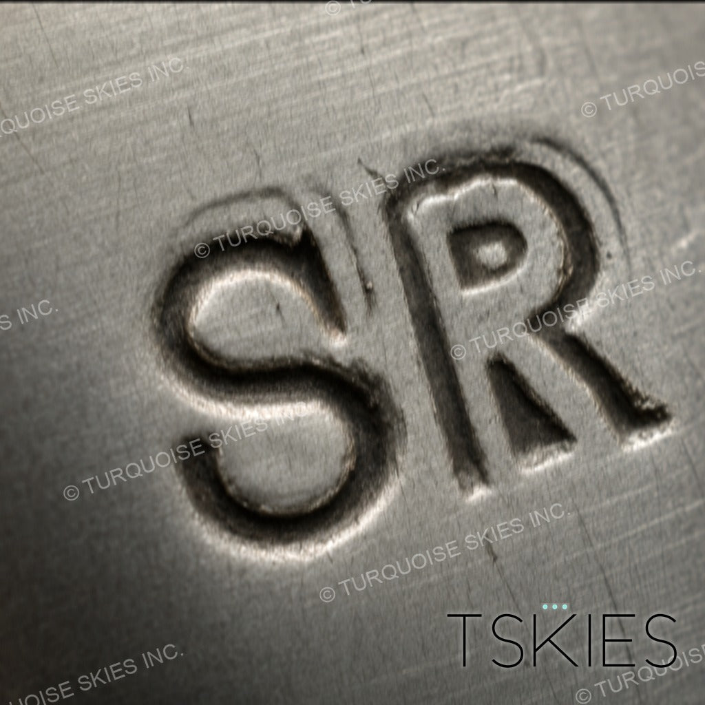 Documented sterling silver hallmark of Sam Roanhorse, Navajo silversmith - Native American maker's mark
