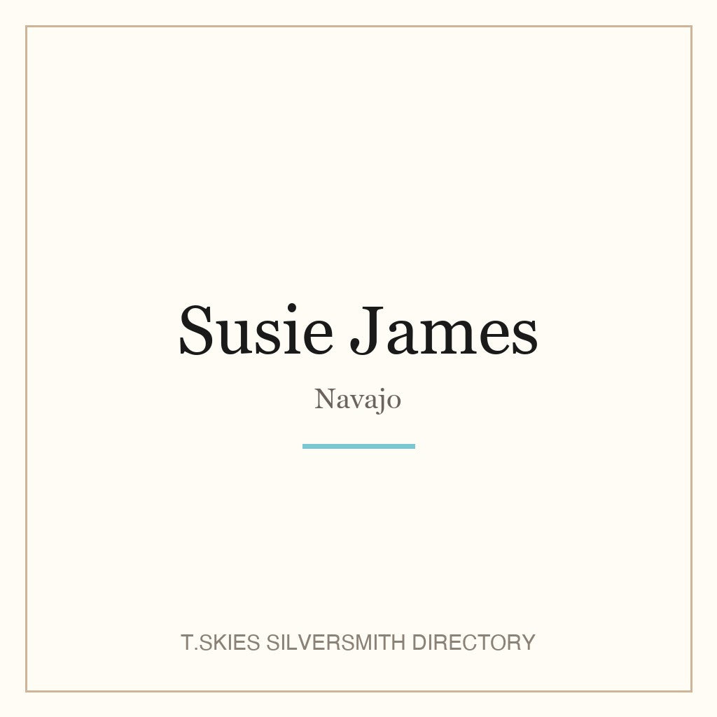 Name-card for Susie James (Navajo)