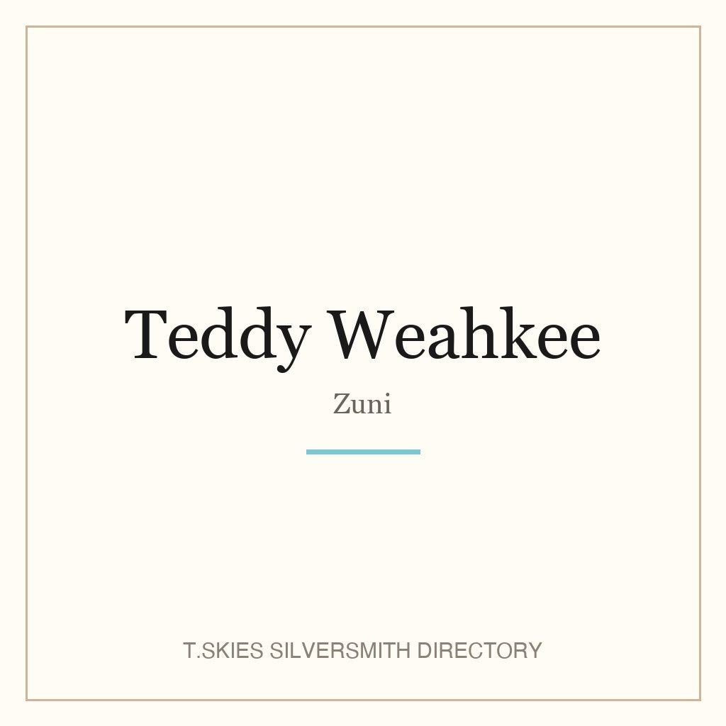 Teddy Weahkee hallmark namecard