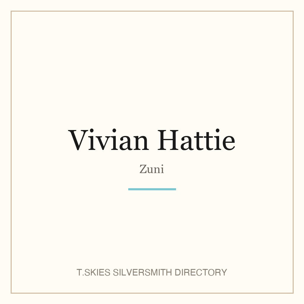 Name-card for Vivian Hattie (Zuni)