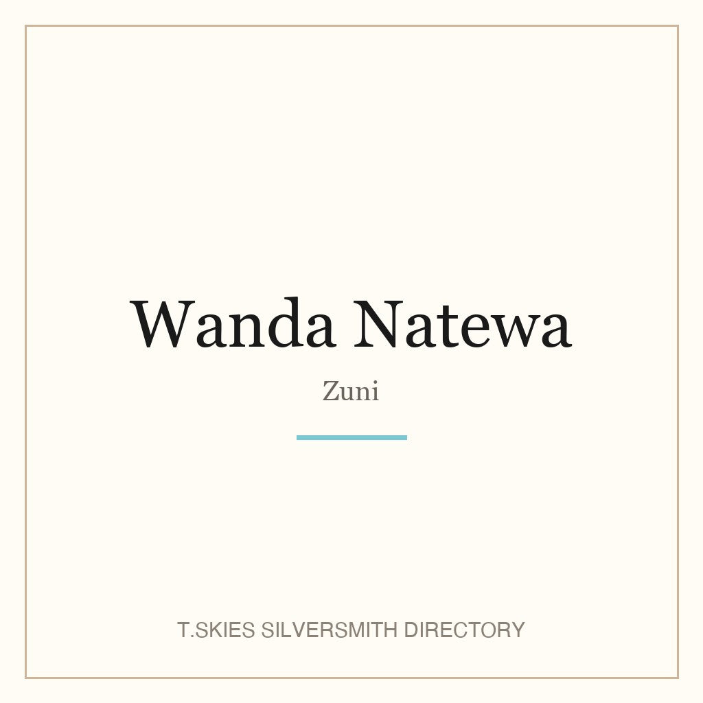Name-card for Wanda Natewa (Zuni)